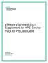 VMware vsphere 6.5 U1 Supplement for HPE Service Pack for ProLiant Gen8