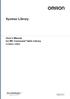 Sysmac Library. User s Manual for MC Command Table Library SYSMAC-XR002 W545-E1-04