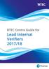 BTEC Centre Guide for. Lead Internal Verifiers 2017/18