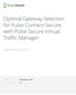 Optimal Gateway Selection for Pulse Connect Secure with Pulse Secure Virtual Traffic Manager