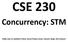 CSE 230. Concurrency: STM. Slides due to: Kathleen Fisher, Simon Peyton Jones, Satnam Singh, Don Stewart