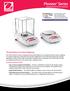 Pioneer Series. The Best Balance For Basic Weighing! Analytical and Precision Balances. Standard Features Include:
