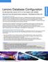 Lenovo Database Configuration