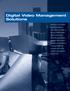 Digital Video Management Solutions