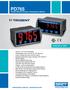 PD765 TRIDENT. Trident Series Process & Temperature Meters.