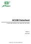 AC108 Datasheet. 4 Channel High Performance Voice Capture ADCs with I2C/I2S. Revision 1.1. July, 30, 2017