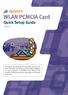 WLAN PCMCIA Card. Quick Setup Guide WLC3010