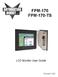 FPM-170 FPM-170-TS. LCD Monitor User Guide. Revised 12/02