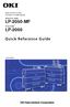 Wide Format Printer Teriostar LP-2050 Series. Multifunction Model LP-2050-MF. Printer Model LP Quick Reference Guide U