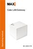 Cube LAN Gateway. Operating manual BC-LGW-O-TW