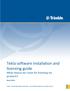 Tekla software installation and licensing guide