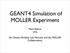 GEANT4 Simulation of MOLLER Experiment