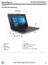 QuickSpecs. Overview. HP ProBook 440 G5 Notebook PC. HP ProBook 440 G5 Notebook PC. Front