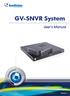 GV-SNVR System SNVR-UM-A