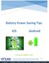 Battery Power Saving Tips