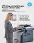 Hp Printing and Digital Imaging Products Selection Guide U.S. and Canada Version November 2012-February 2013