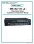 NTI. VEEMUX Series. SM-nXm-15V-LC. Video Matrix Switch Installation and Operation Manual. MAN156 Rev Date 4/26/2017