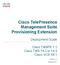 Cisco TelePresence Management Suite Provisioning Extension