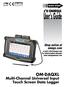 User s Guide OM-DAQXL. Multi-Channel Universal Input Touch Screen Data Logger. Shop online at omega.com