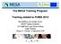 The MESA Training Program: Training related to PUMA 2015