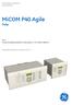 MiCOM P40 Agile Px4x. GE Energy Connections Grid Solutions. PICS Protocol Implementation Conformance - IEC Edition 1