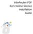 inforouter PDF Conversion Service Installation Guide