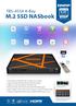 TBS-453A 4-Bay M.2 SSD NASbook