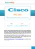 Implementing the Cisco Unity Connection Exam.