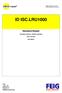 ID ISC.LRU1000 MANUAL. OBID i-scan. Standard-Reader. Firmware-Version 1.09 RF Controller. and 1.04 ACC. and higher