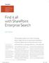Find it all with SharePoint Enterprise Search