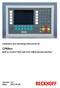 Installation and Operating instructions for. CP69xx. Built-in Control Panel with DVI/ USB Extended interface. Version: 2.