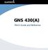GNS 430(A) Pilot s Guide and Reference