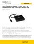 USB C DisplayPort Adapter - 3 port - USB C to DisplayPort MST Hub - USB Type C Monitor Hub