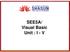 SEE5A/ Visual Basic Unit : I - V