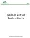 Banner eprint Instructions