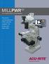 MILLPWR G2. Powerful conversational CNC retrofit system for knee and bed mills. 2 or 3 Axes Control / 3 Axes Readout.