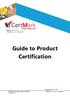Guide to Product Certification