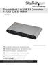 Thunderbolt 3 to USB 3.1 Controller - 1x USB-C, & 3x USB-A