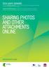 SHARING PHOTOS AND OTHER ATTACHMENTS ONLINE