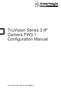 TruVision Series 3 IP Camera FW3.1 Configuration Manual