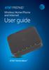 Wireless Home Phone and Internet. User guide. AT&T Home Base