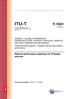 ITU-T Y Network performance objectives for IP-based services
