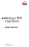 BEAWebLogic RFID. Edge Server. Reader Reference