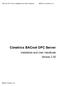BACnet OPC Server Installation and User Handbook