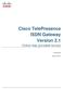 Cisco TelePresence ISDN Gateway Version 2.1