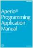 Aperio Programming Application Manual
