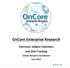 OnCore Enterprise Research. Exercises: Subject Calendars and Visit Tracking