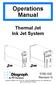 Operations Manual. Thermal Jet Ink Jet System Revision N