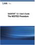 SAS/STAT 13.1 User s Guide. The NESTED Procedure