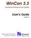 WinCon 3.3. User's Guide. Another Real-Time Product by Quanser Consulting. Hard Real-time Performance at your Fingertips. Version 1.